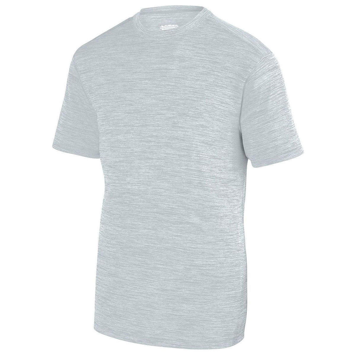 Augusta Sportswear Men's Silver Shadow Tonal Heather Short-Sleeve Training T-Shirt - Ideal for Gym & Leisure