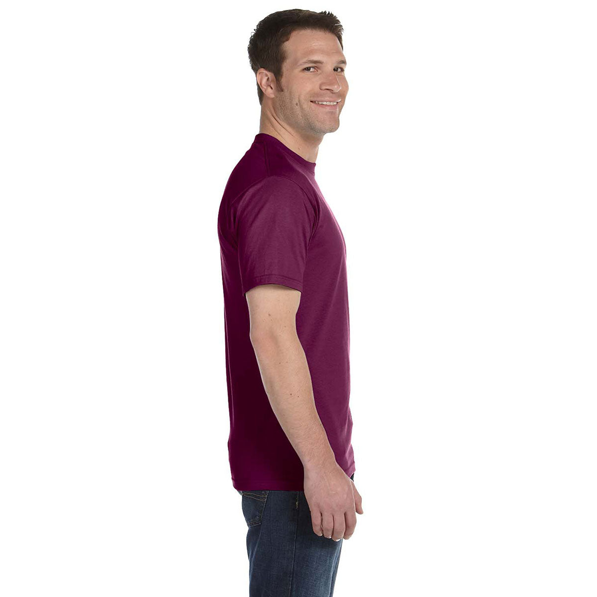 Gildan Unisex Maroon 5.5 oz. 50/50 Moisture-Wicking T-Shirt