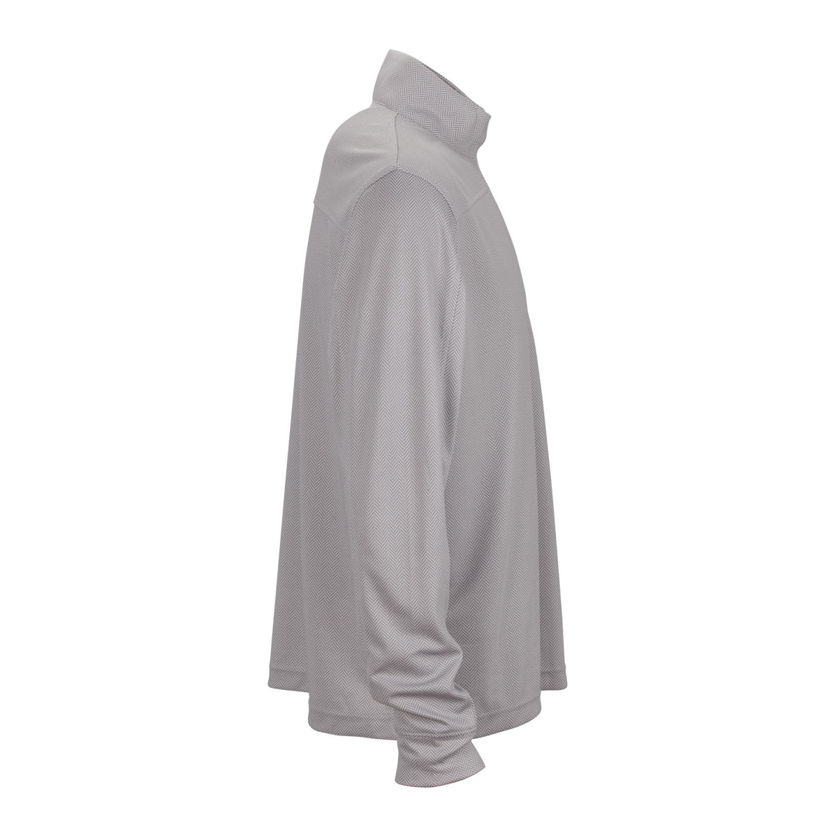 Vantage Men's Stylish Grey Pro Herringbone 1/4-Zip Pullover