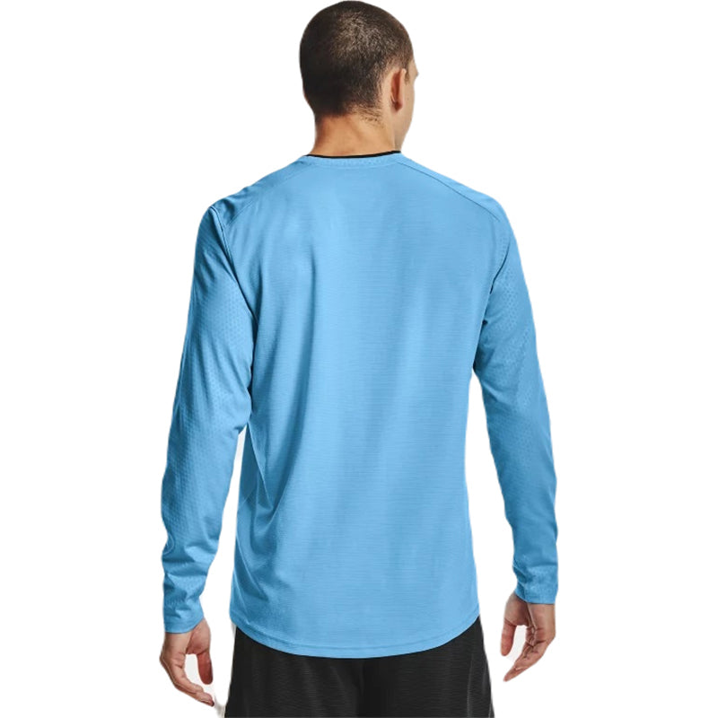 Under Armour Men's Carolina Blue Goalkeeper Jersey: Stay Warm & Active!