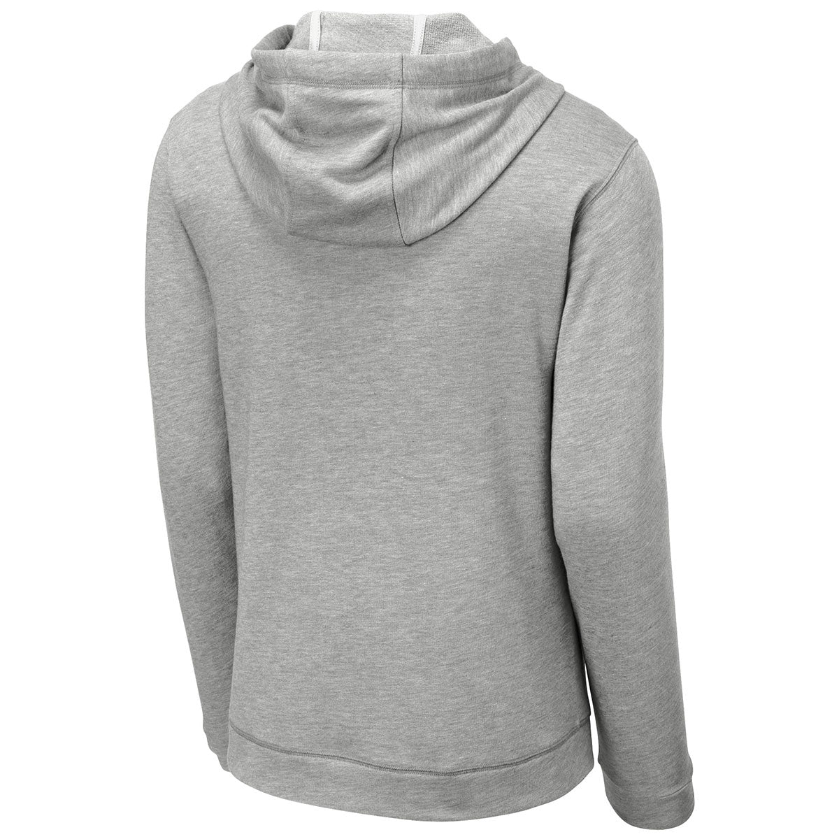 Sport-Tek Men's Light Grey Heather PosiCharge: The Ultimate Tri-Blend Wicking Fleece Hooded Pullover