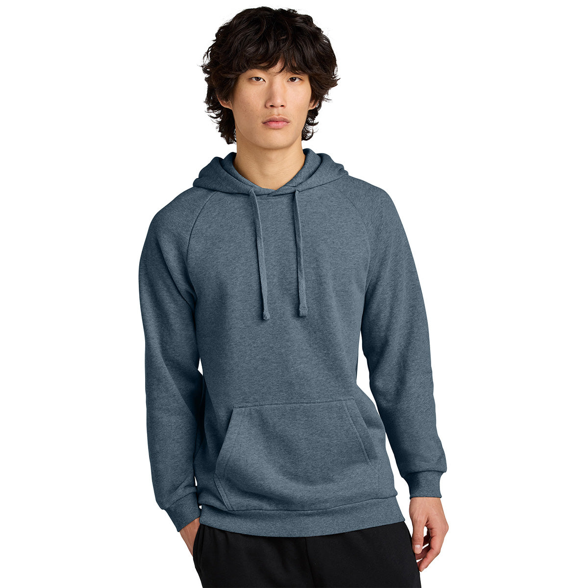 District Men's Flint Blue Heather Cloud Fleece Hoodie - The Ultimate Comfort Wear