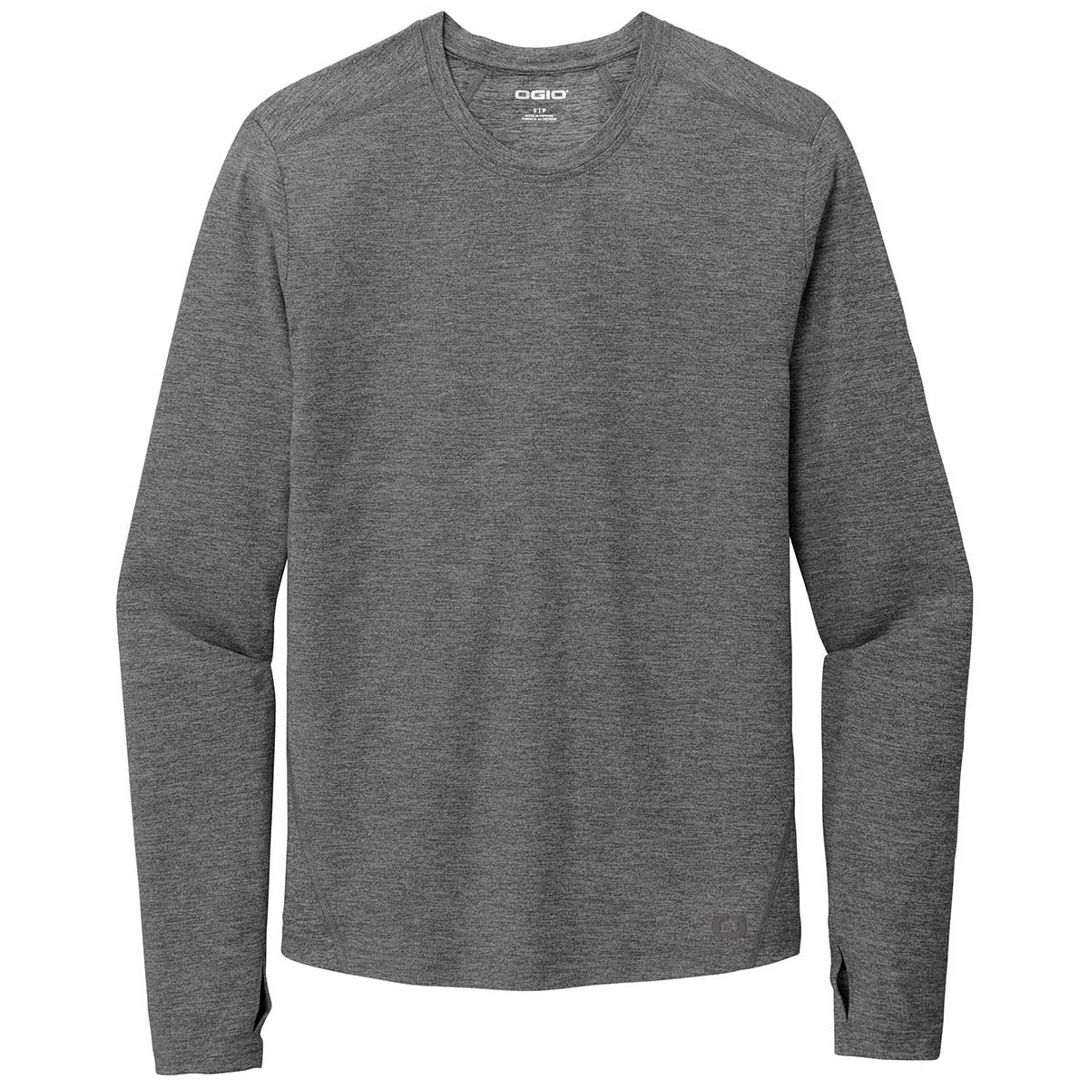 OGIO Men's Grey Heather Endurance Force Long Sleeve Tee: Gear Up for Comfort!