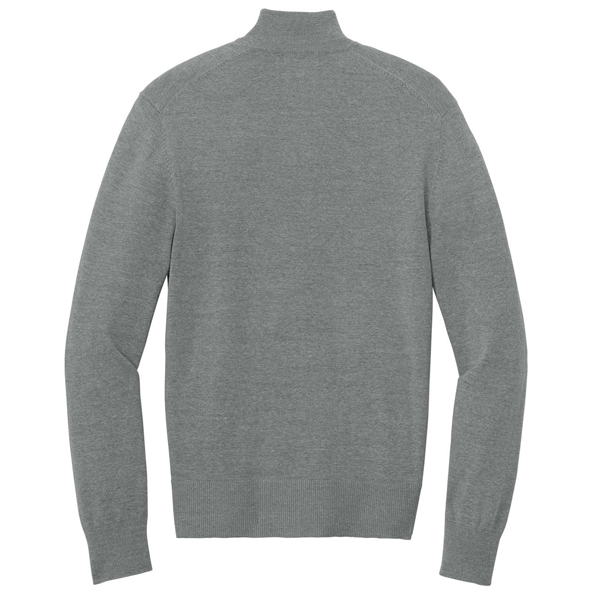 Port Authority Men's Medium Heather Grey 1/4-Zip Easy-Care Sweater: A Stylish Corporate Essential