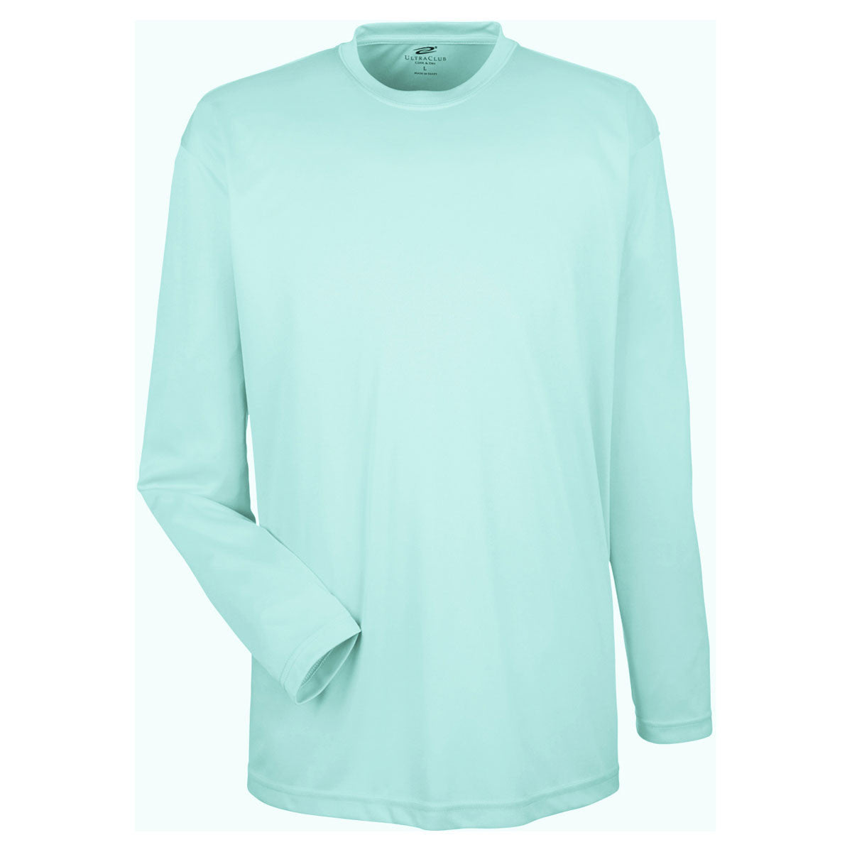 UltraClub Men's Sea Frost Cool & Dry Performance Long-Sleeve T-Shirt: A Must-Have for Active Men!
