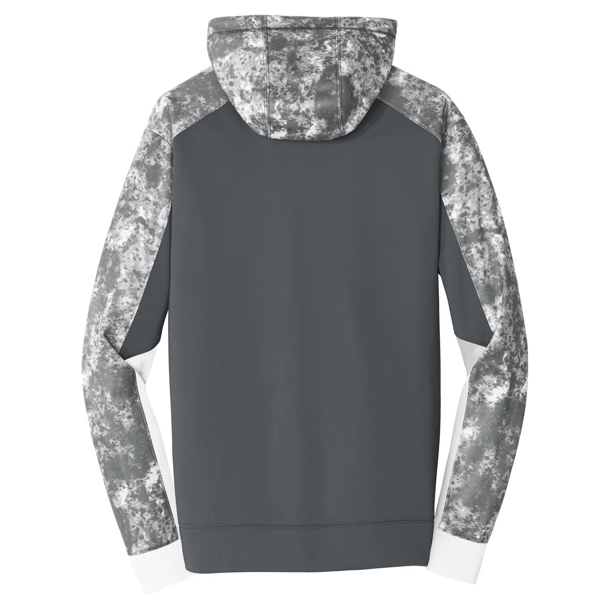 Sport-Tek Men's Dark Smoke Grey Sport-Wick Mineral Freeze Fleece Colorblock Hooded Pullover: The Ultimate Cold-Weather Companion