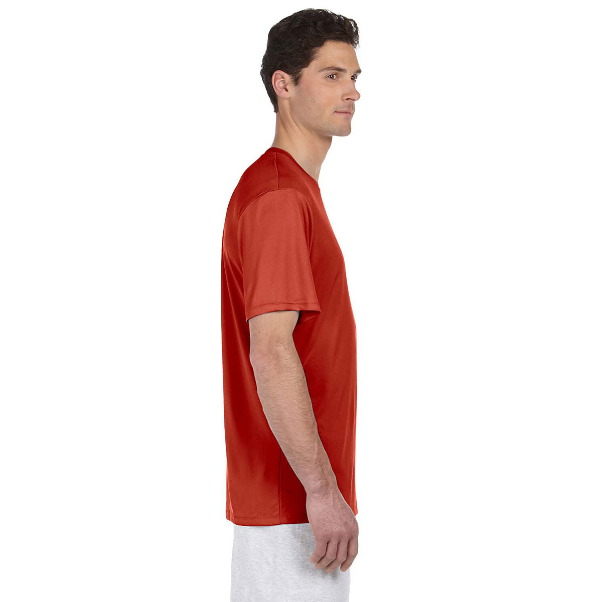 Hanes Men's Stunning Deep Red Cool DRI with FreshIQ T-Shirt