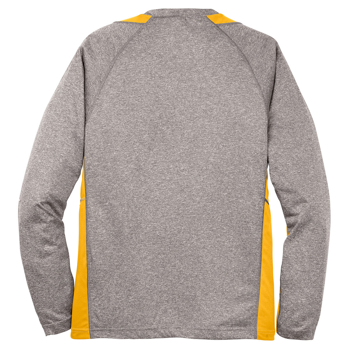 Sport-Tek Men's Vintage Gold & Heather Long Sleeve Colorblock Contender Tee - A Must-Have!
