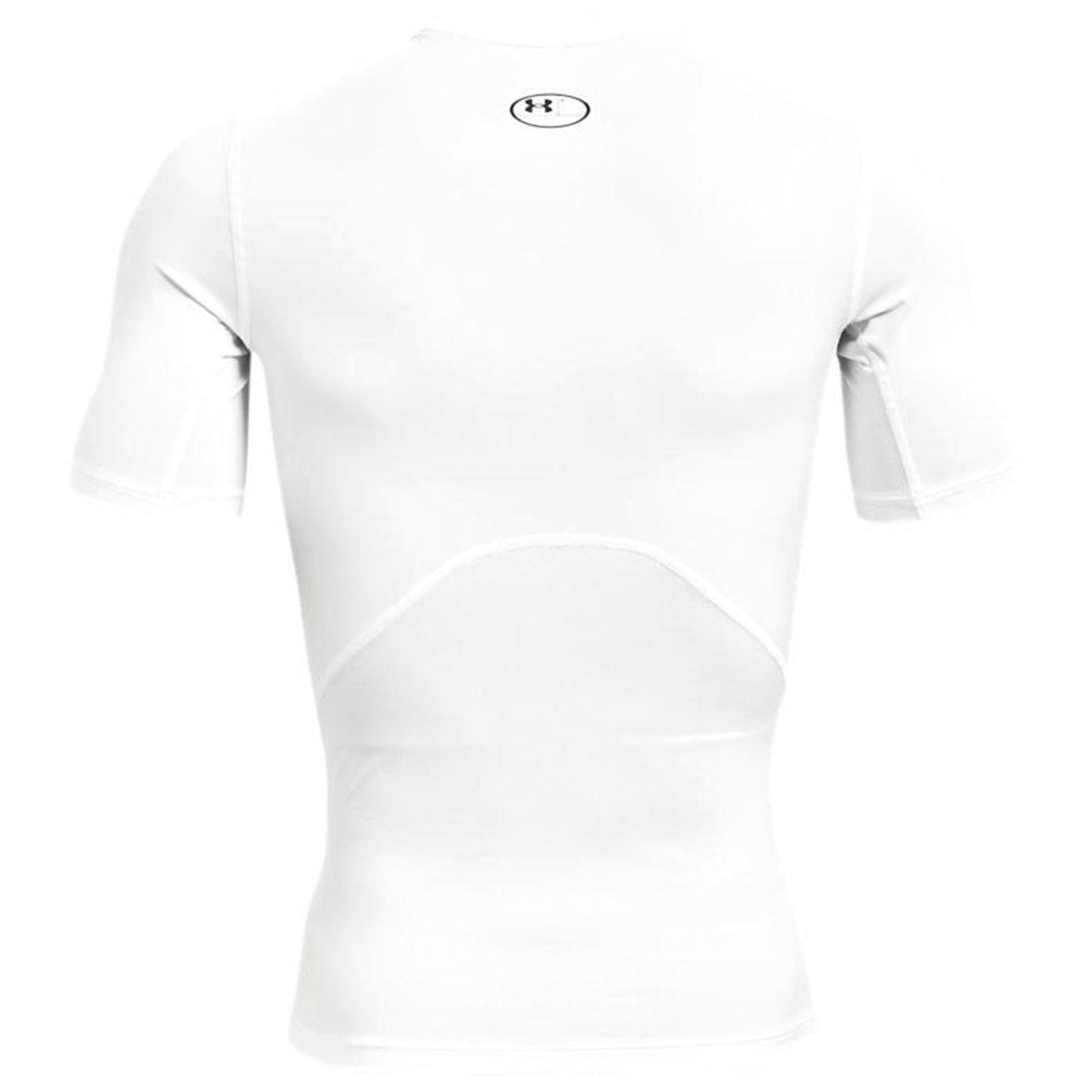 Under Armour Men's Stunning White/Black HeatGear Armour Short Sleeve Shirt - Your Fitness Essential!