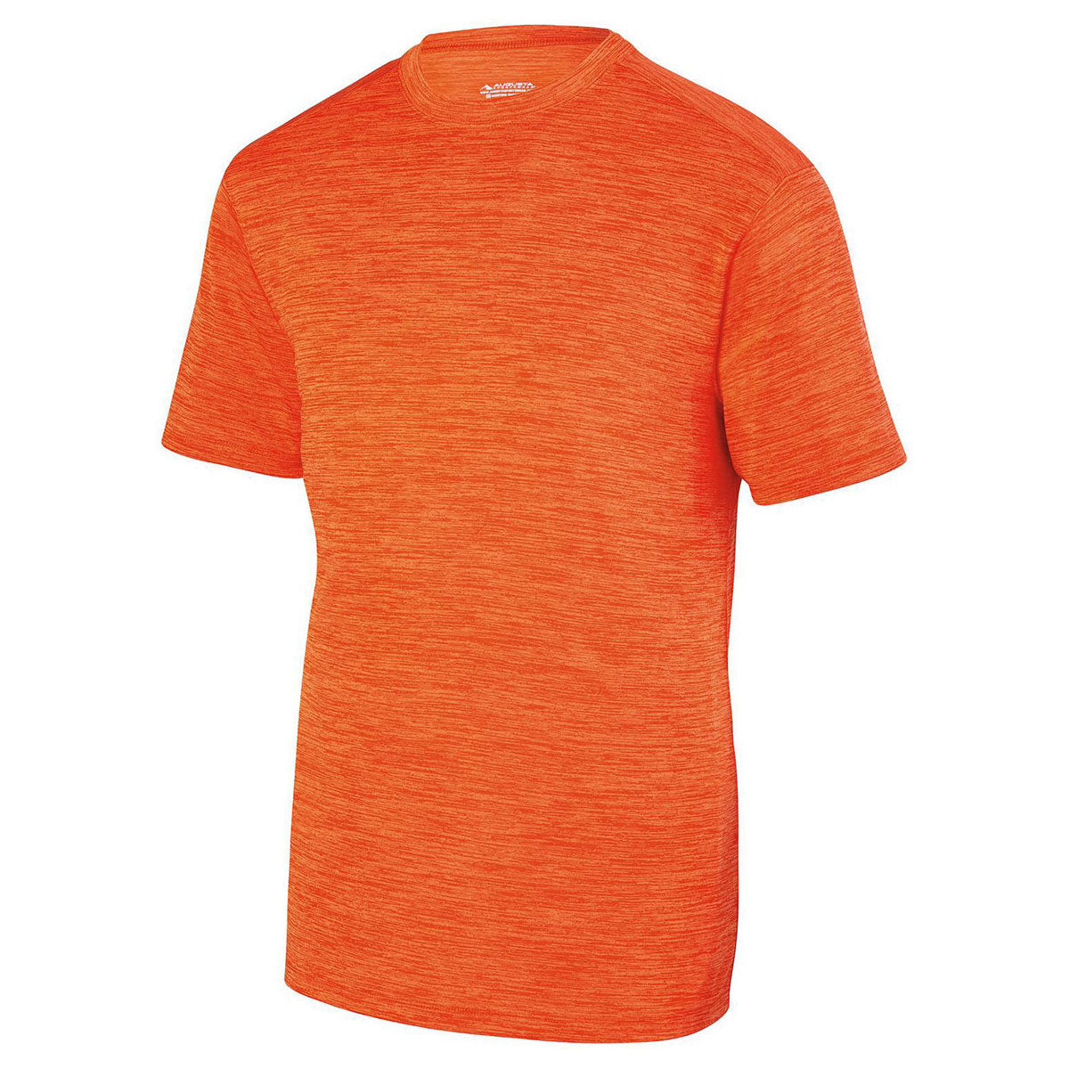 Augusta Sportswear Men's Orange Shadow Tonal Heather Short-Sleeve Training T-Shirt - A Must-Have for Active Men!