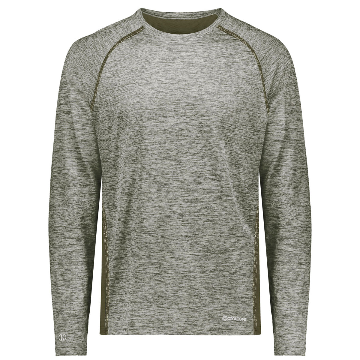 Holloway Men's Olive Heather Electrify Coolcore Long Sleeve: The Ultimate Corporate Tee