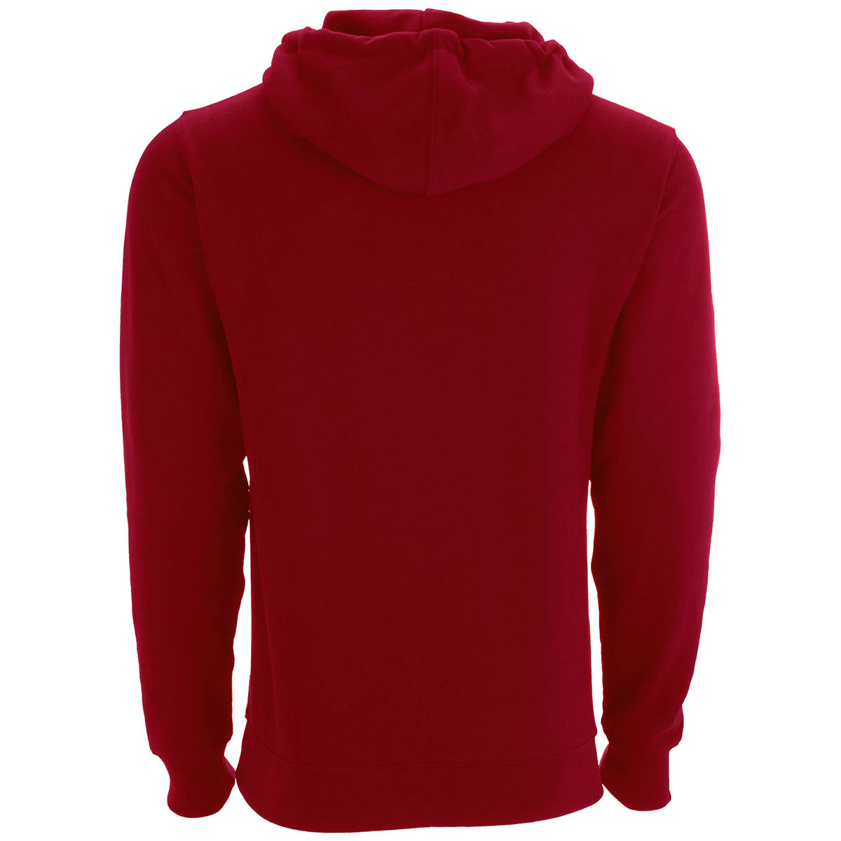 Vantage Men's Premium Red Cotton Blocked Fleece Sport Pullover Hoodie