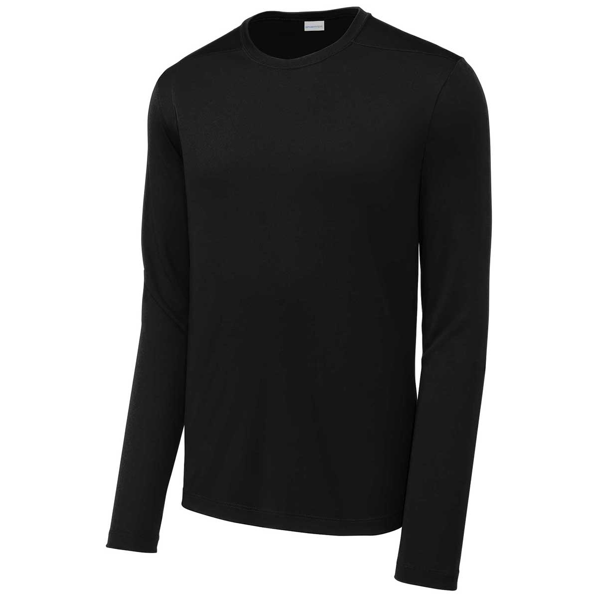 Sport-Tek Men's Black Posi-UV Pro Long Sleeve Tee - The Ultimate Weather-Ready Shirt