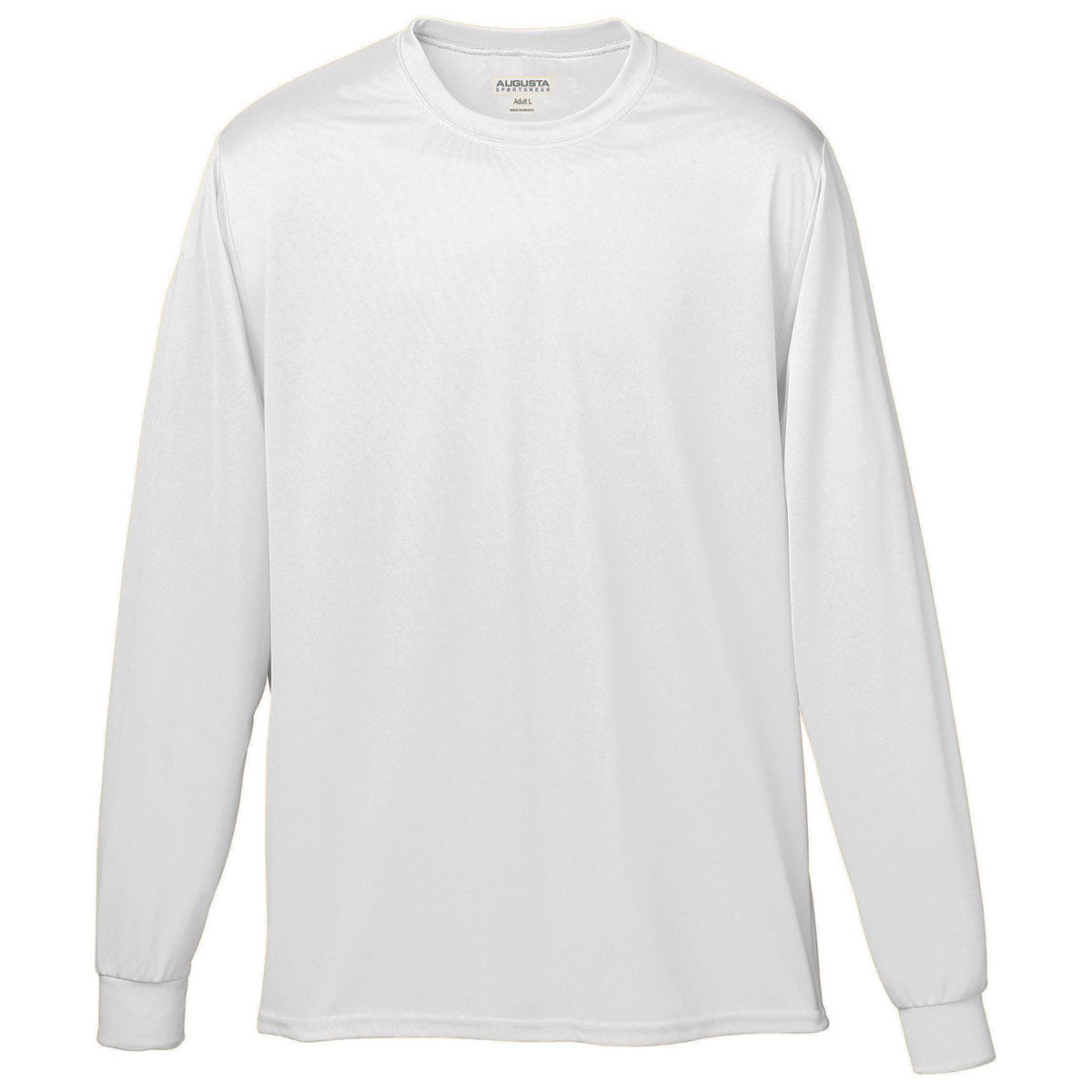 Augusta Sportswear Men's White Long-Sleeve Wicking T-Shirt - A Must-Have!