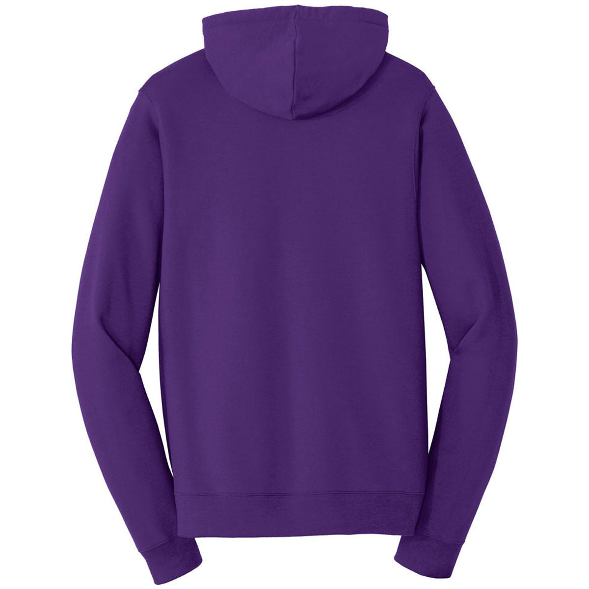 Port & Company Men's Purple Team Fleece Full-Zip Hooded Sweatshirt: A Fan Favorite!
