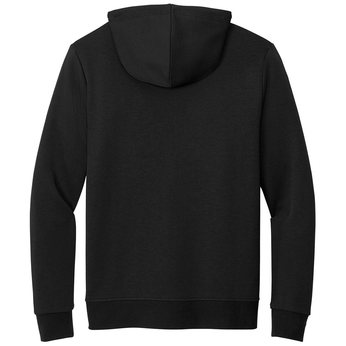 Brooks Brothers Men's Striking Deep Black Double-Knit Full Zip Hoodie