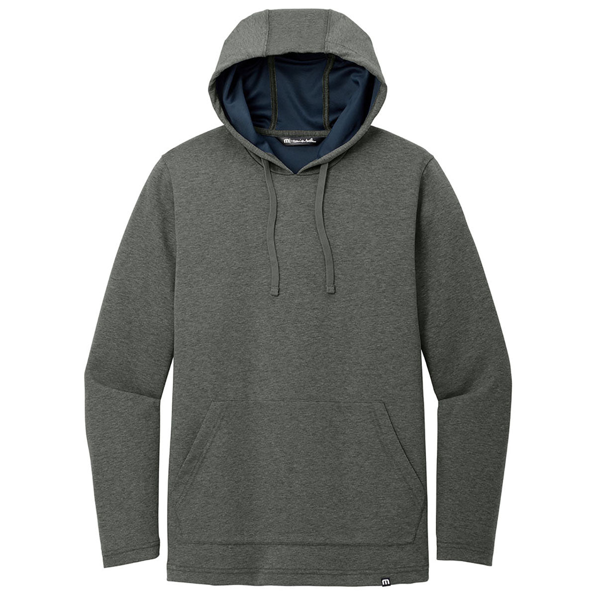 TravisMathew Men's Stylish Dark Grey Heather Coveside Hoodie