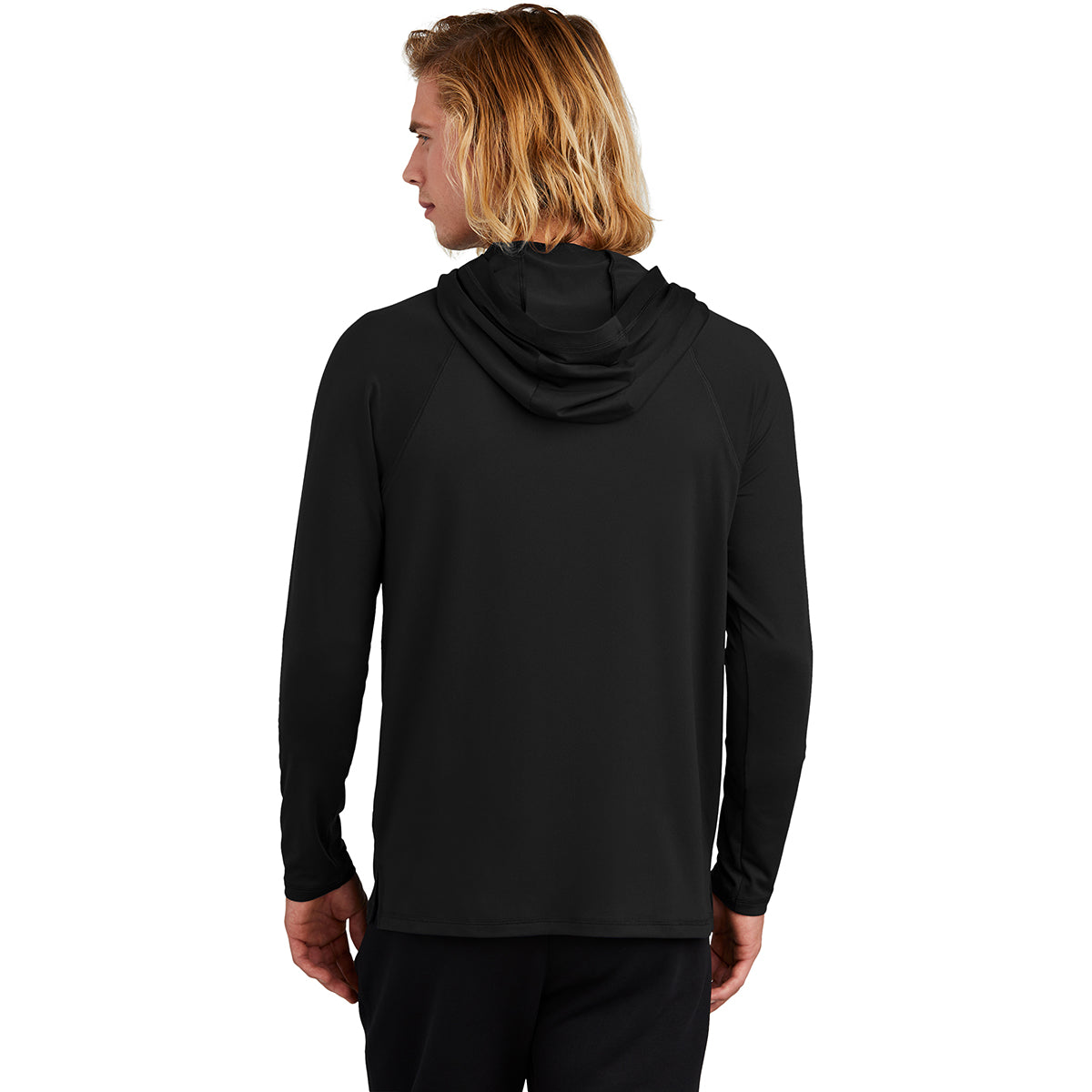 New Era Men's Black Power Long Sleeve Hoodie - Elevate Your Active Style!