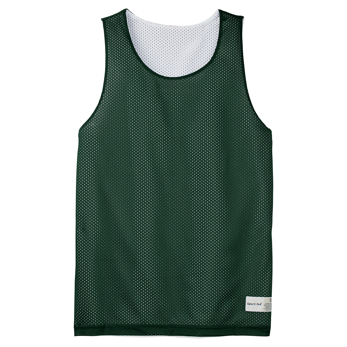 Sport-Tek Men's Stunning Forest Green PosiCharge Classic Mesh Reversible Tank