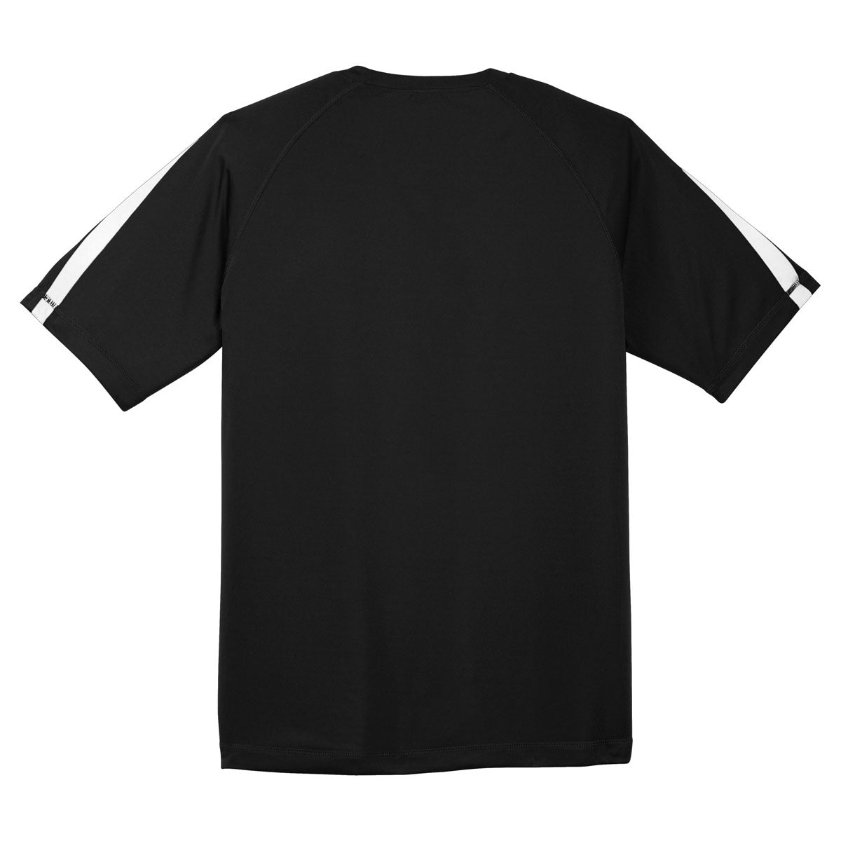 Sport-Tek Men's Stunning Black/White Colorblock PosiCharge Competitor Tee - Must-Have!