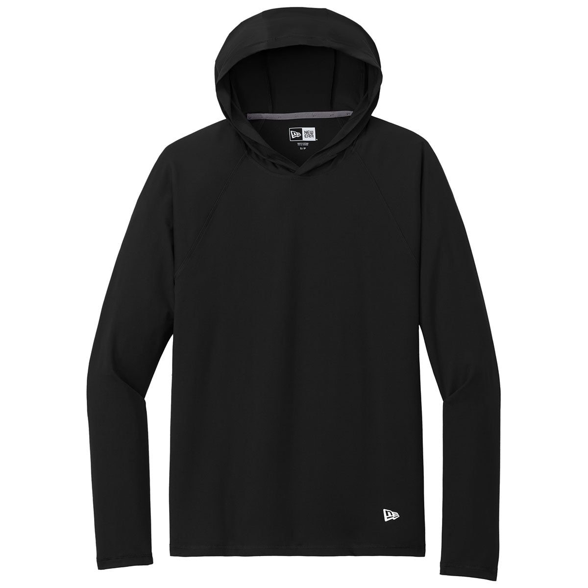 New Era Men's Black Power Long Sleeve Hoodie - Elevate Your Active Style!