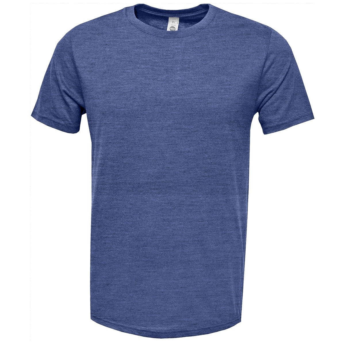BAW Men's Stunning Indigo Navy Tri-Blend Short Sleeve T-Shirt