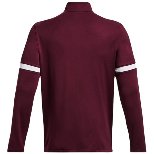 Under Armour Men's Maroon/White Team Knit Full-Zip Warm-Up: A Must-Have for Corporate Events
