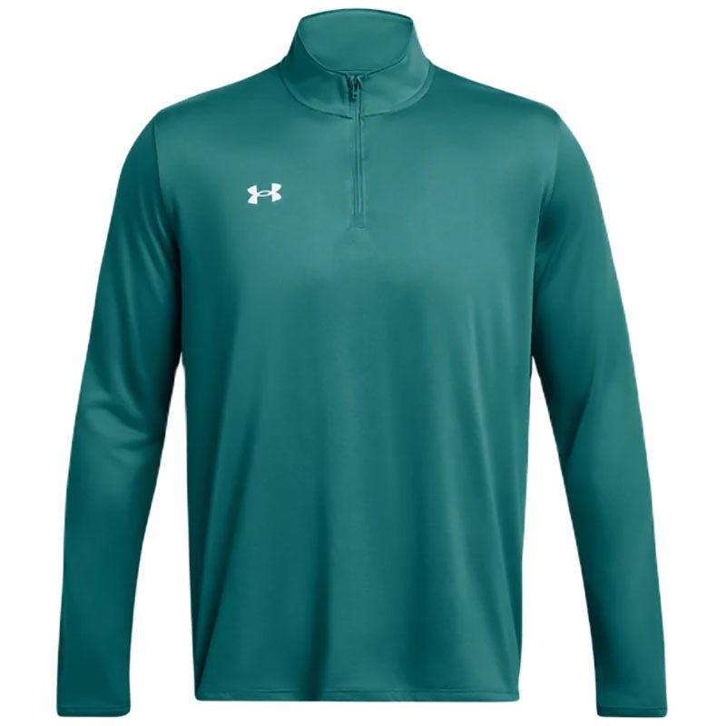 Under Armour Men's Coastal Teal/White Team Tech 1/4 Zip: A Stylish Fitness Essential