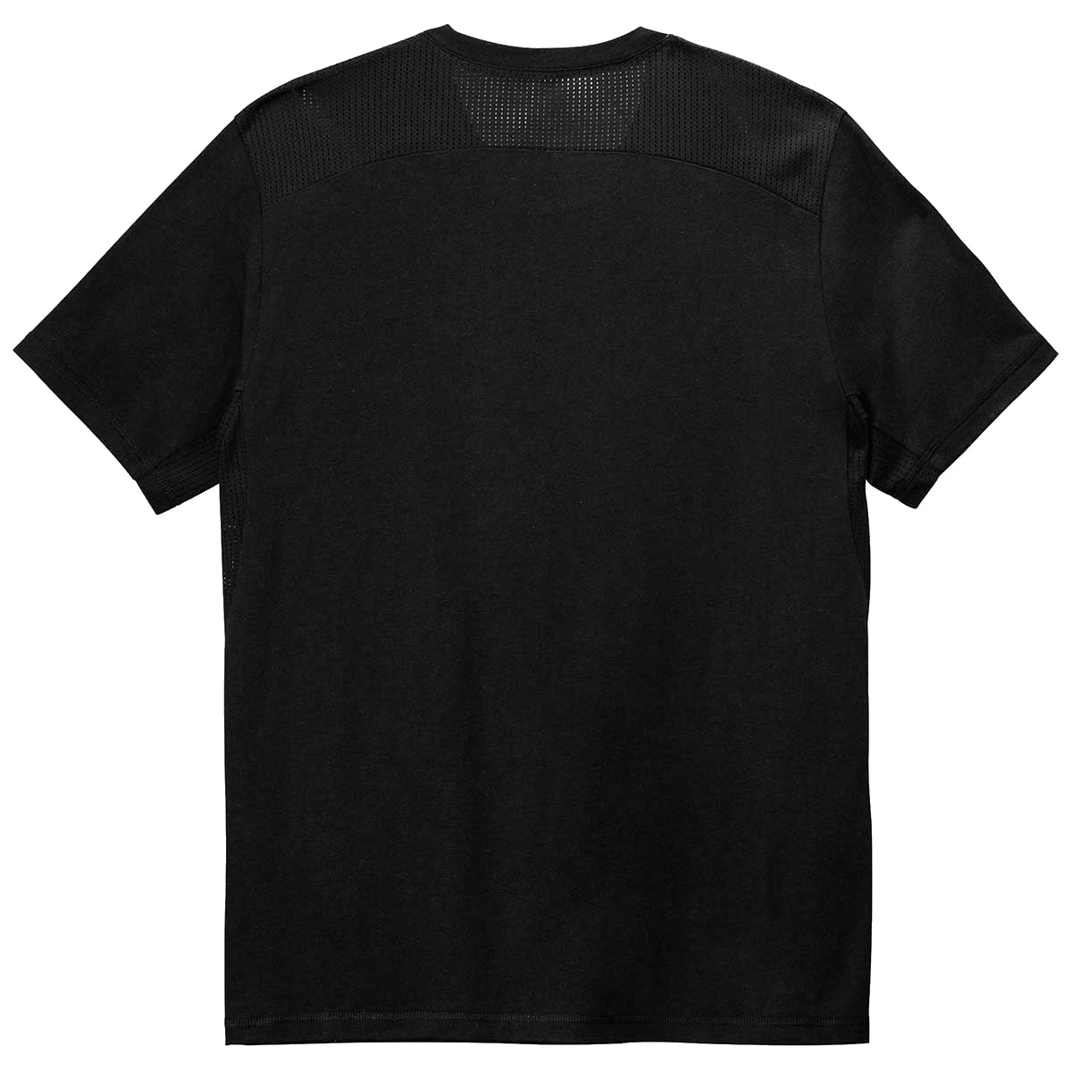 Sport-Tek Men's Stylish Black/Black Triad Solid PosiCharge Tri-Blend Wicking Draft Tee