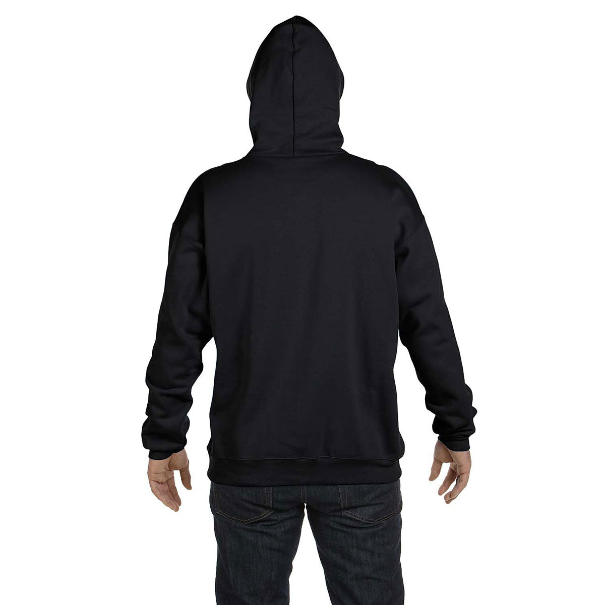Hanes Men's Ultimate 9.7 oz. 90/10 Cotton Blend Pullover Black Hoodie