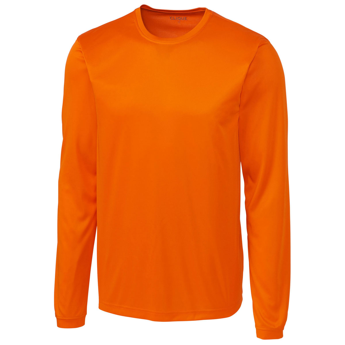Clique Men's Vibrant Orange Long Sleeve Spin Jersey Tee - Stand Out in Style!