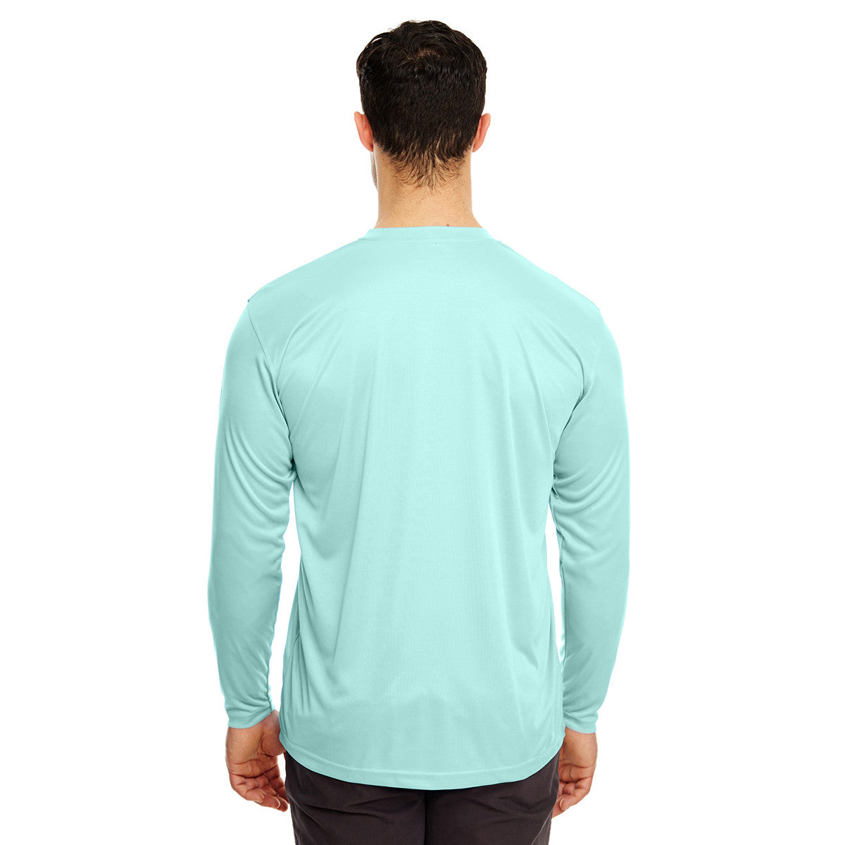 UltraClub Men's Sea Frost Cool & Dry Performance Long-Sleeve T-Shirt: A Must-Have for Active Men!