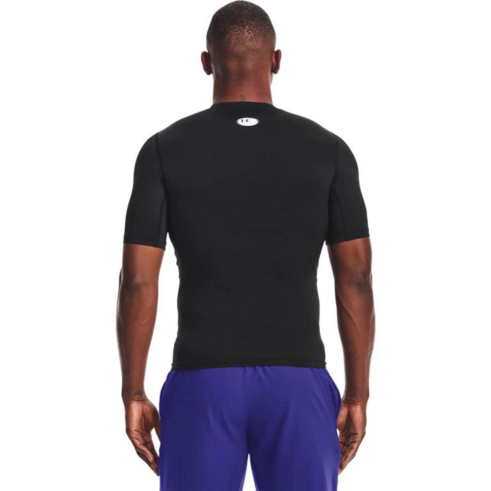 Under Armour Men's Stunning Black/White HeatGear Armour Short Sleeve Shirt