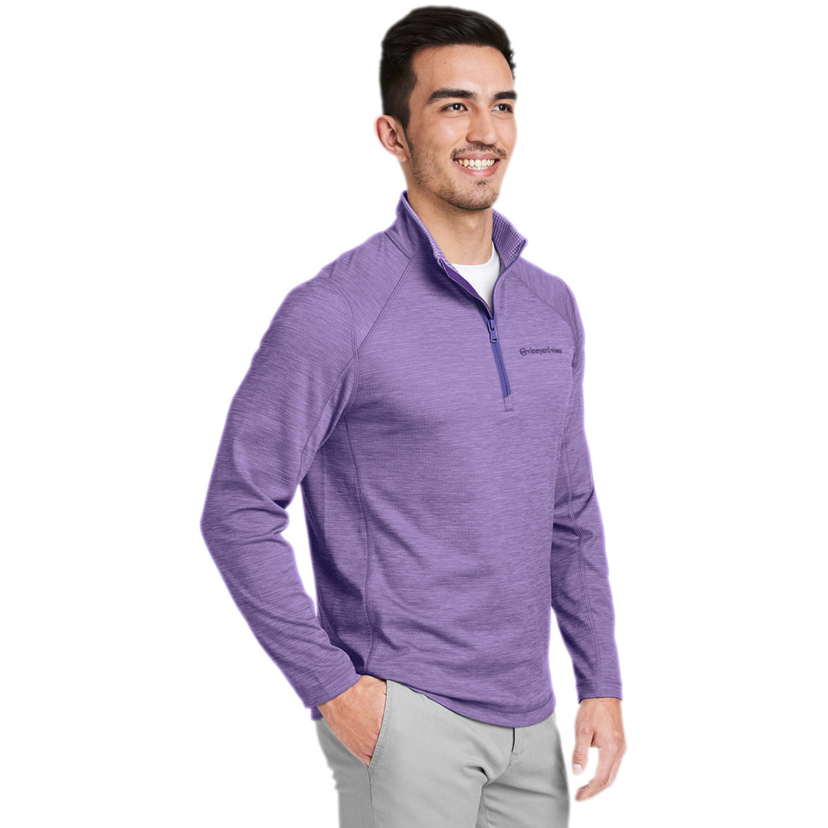 Vineyard Vines Men's Collegiate Purple Sankaty Quarter-Zip: The Ultimate Pullover