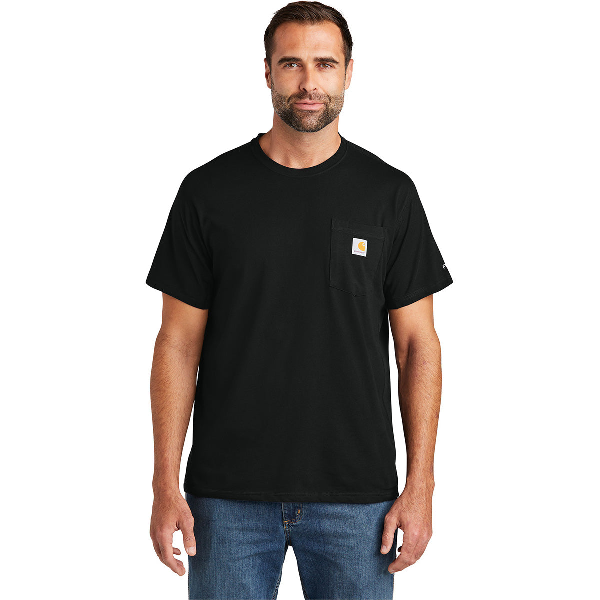 Carhartt Men's Black Force Short Sleeve Pocket T-Shirt - Tough & Comfortable