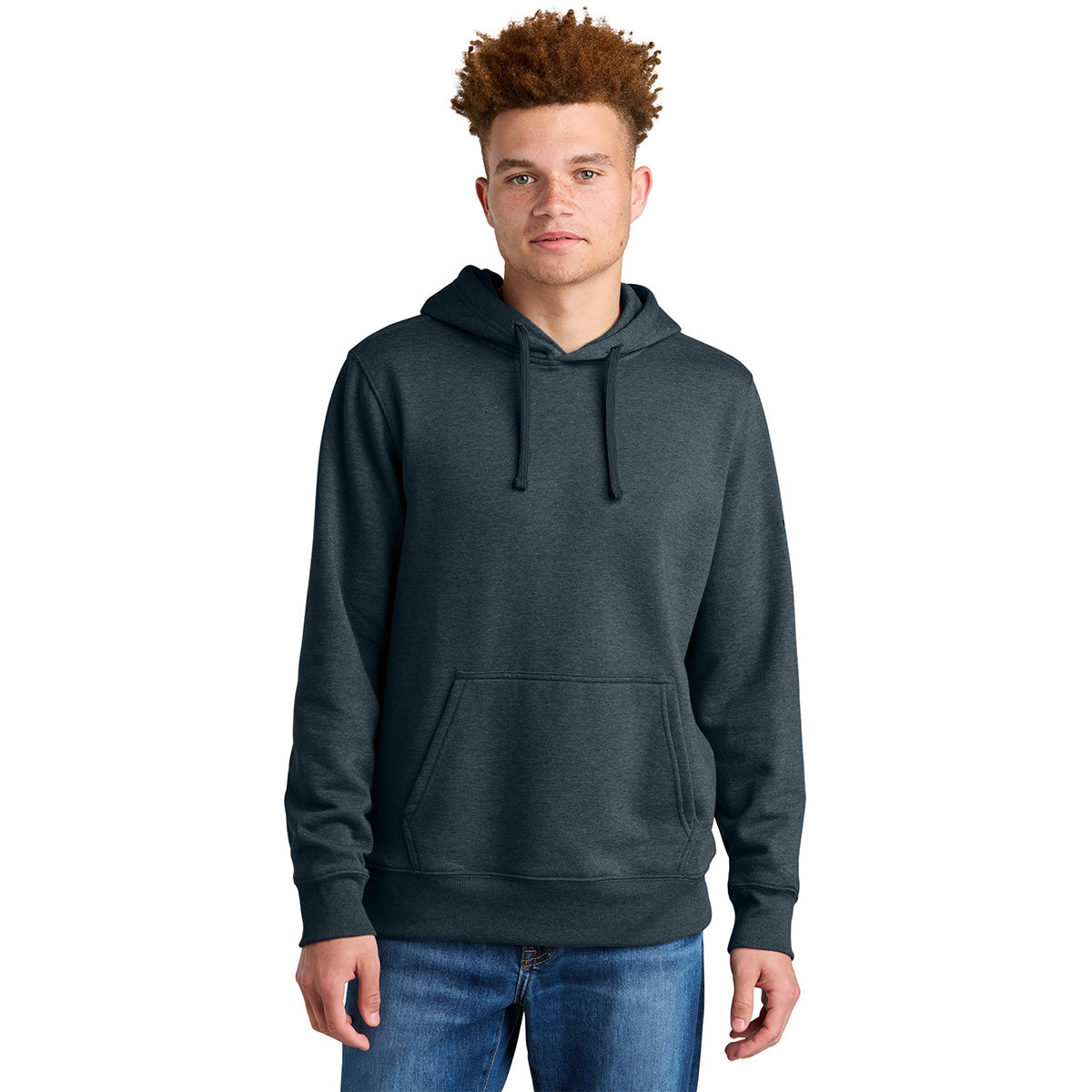 The North Face Men's Urban Navy Heather Sleeve Logo Pullover Hoodie: Show Your Team Pride!