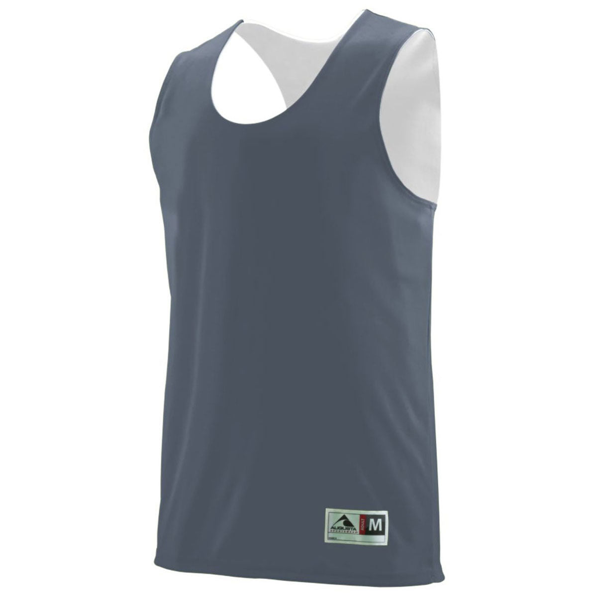 Augusta Sportswear Men's Reversible Sleeveless Jersey - Graphite/White