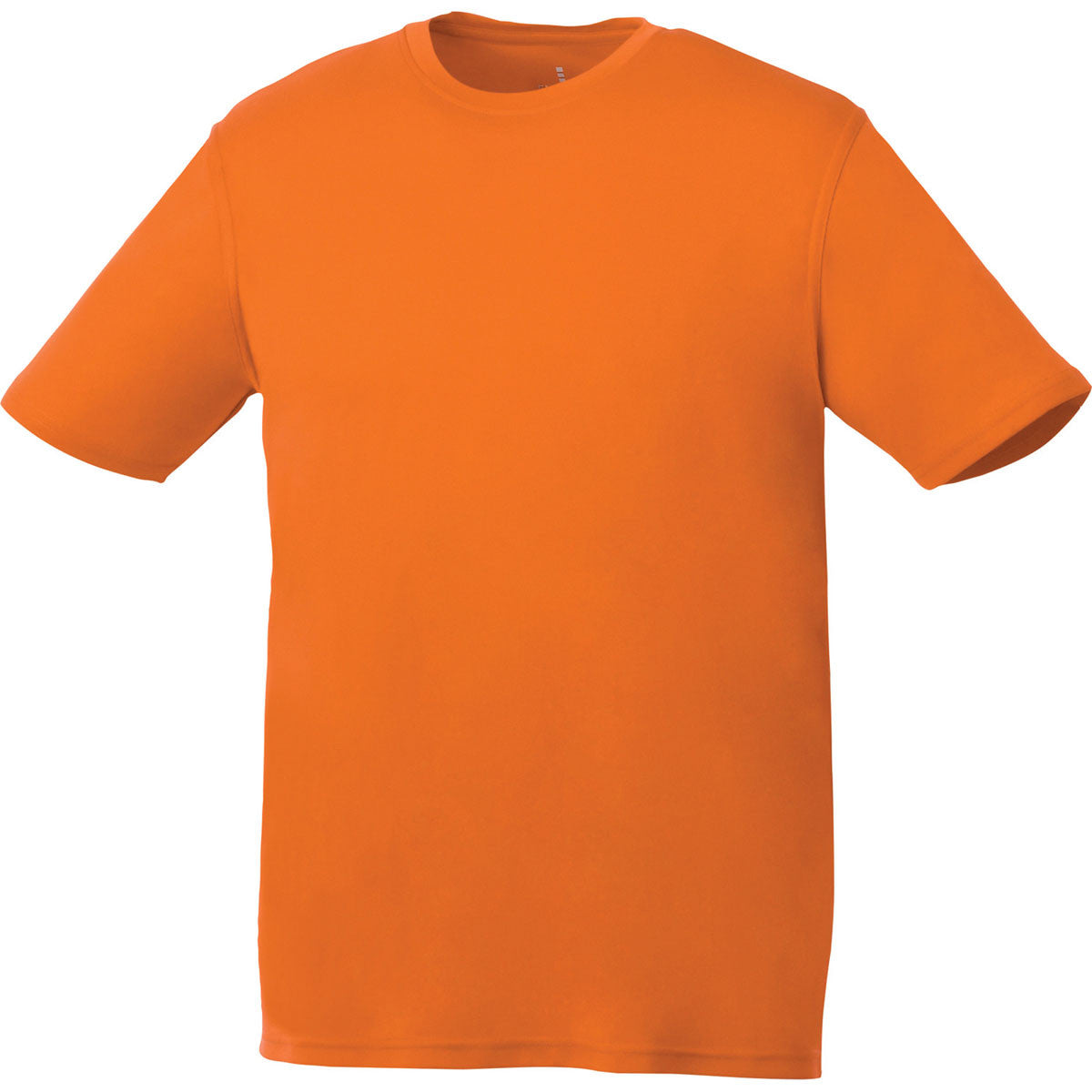 Elevate Men's Vibrant Orange Omi Short Sleeve Tech T-Shirt - Transform Your Brand Now!