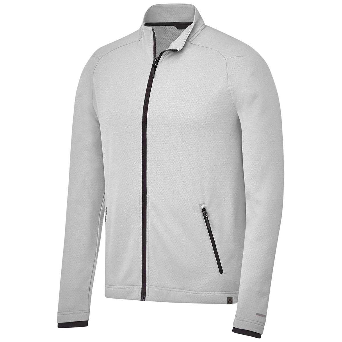 Elevate Men's Asgard Silver Heather Eco-Friendly Full Zip Performance Jacket