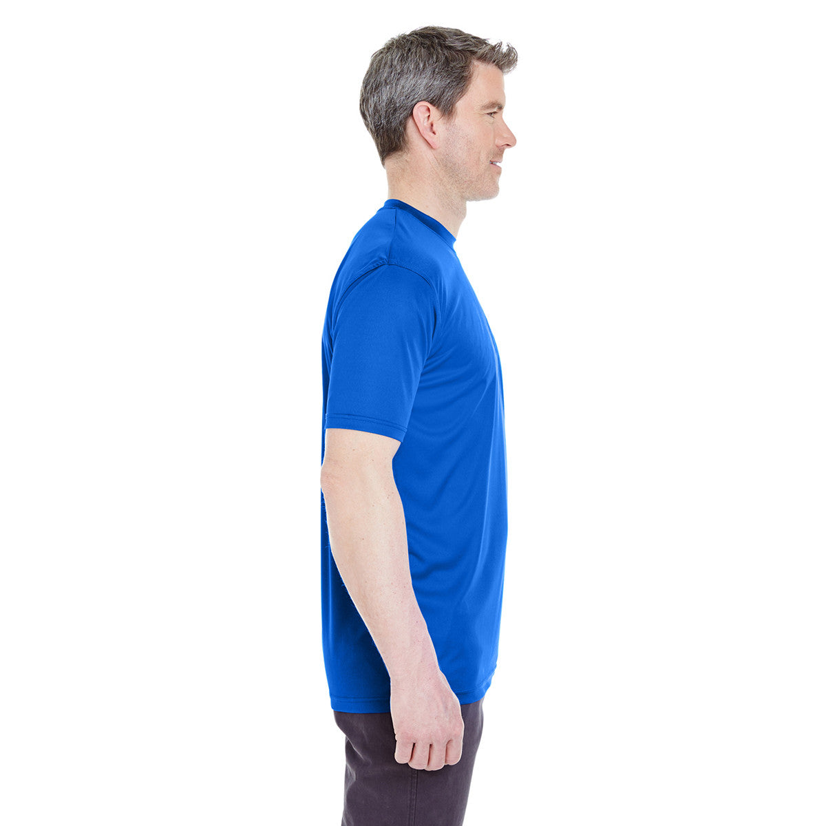 UltraClub Men's Royal Cool & Dry High-Performance Interlock T-Shirt - A Must-Have for Active Men