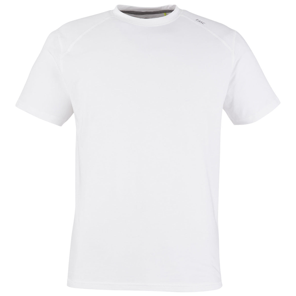 tasc Men's White Carrollton Active Fitness T-Shirt - Customizable & Sustainable