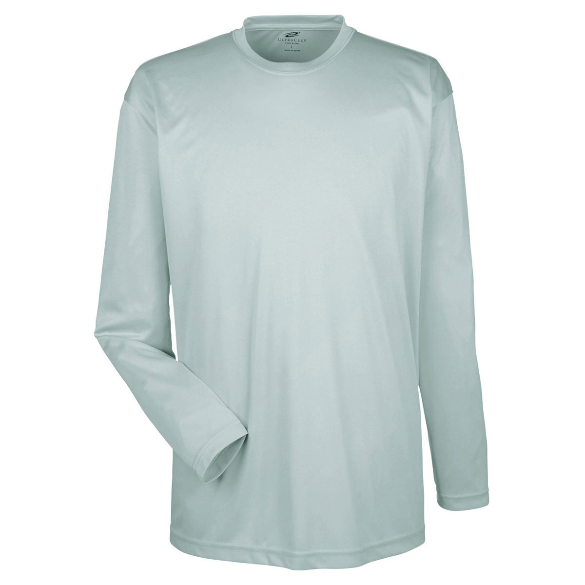 UltraClub Men's Grey Cool & Dry Performance Long-Sleeve Interlock T-Shirt: The Ultimate Sport Essential