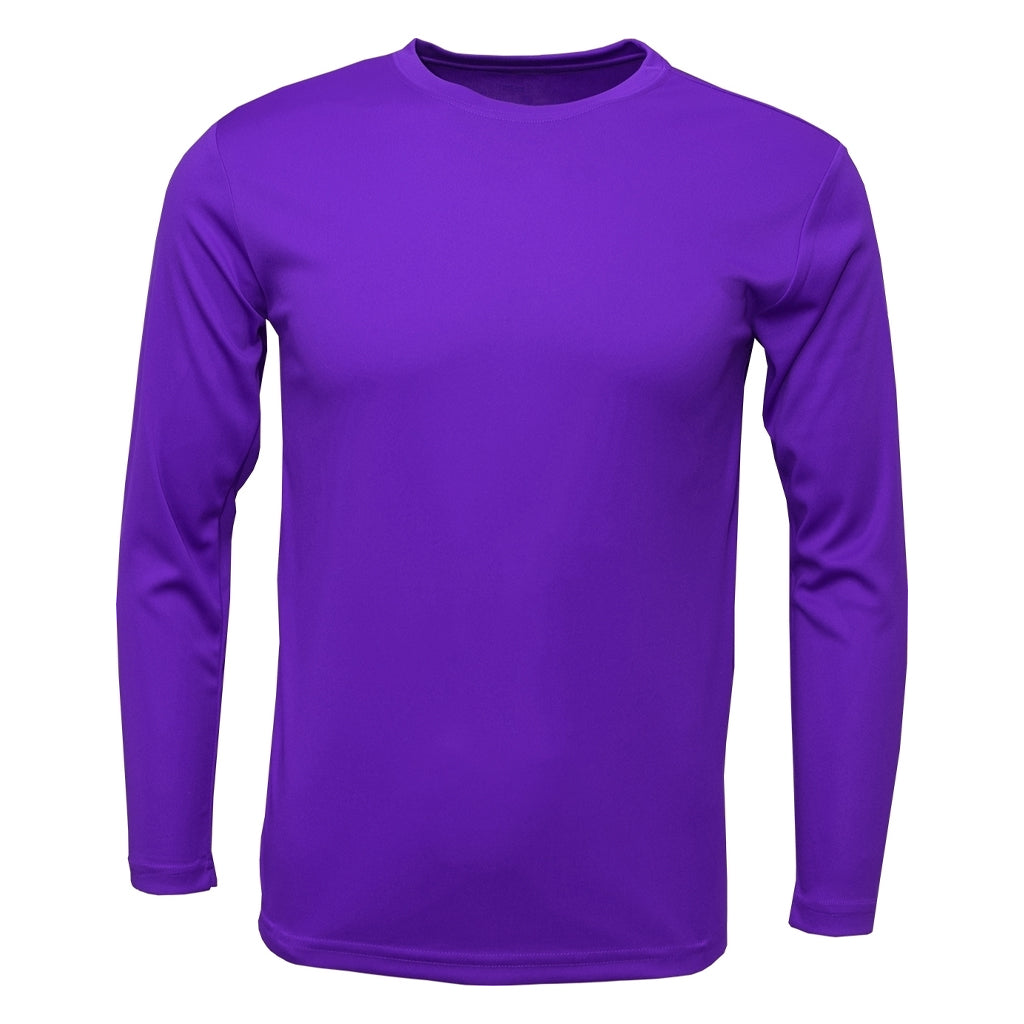 BAW Men's Purple Xtreme Tek Long Sleeve Promotional Shirt