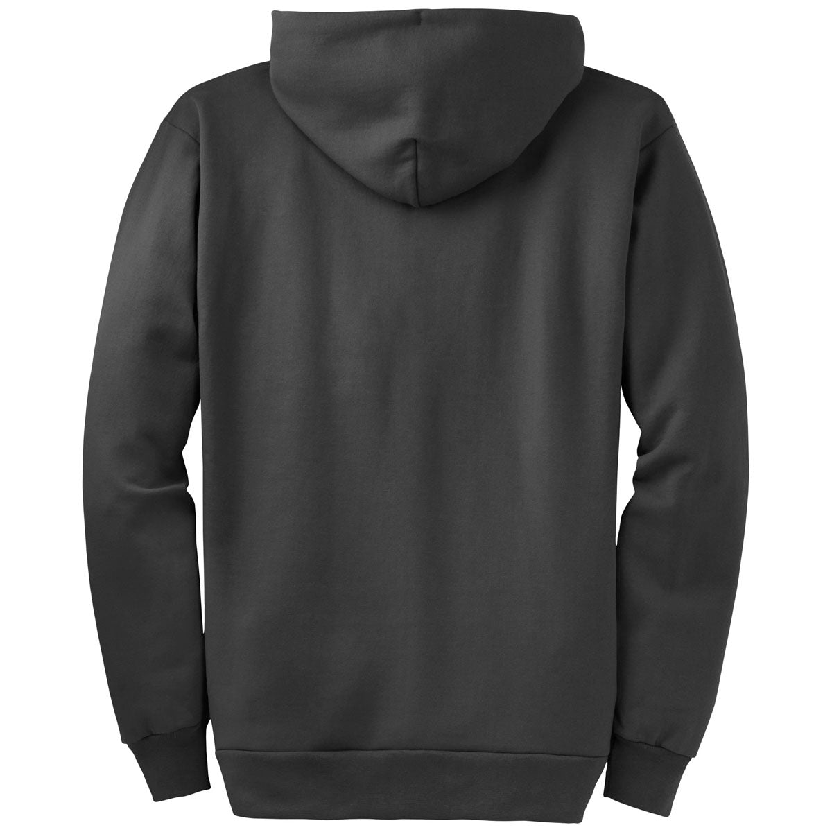 Port & Company Men's Must-Have Charcoal Essential Fleece Full-Zip Hooded Sweatshirt