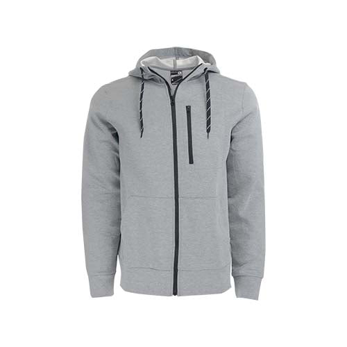 GAP Men's GAPfit Heather Grey Full Zip Hoodie - Ideal for Promotions
