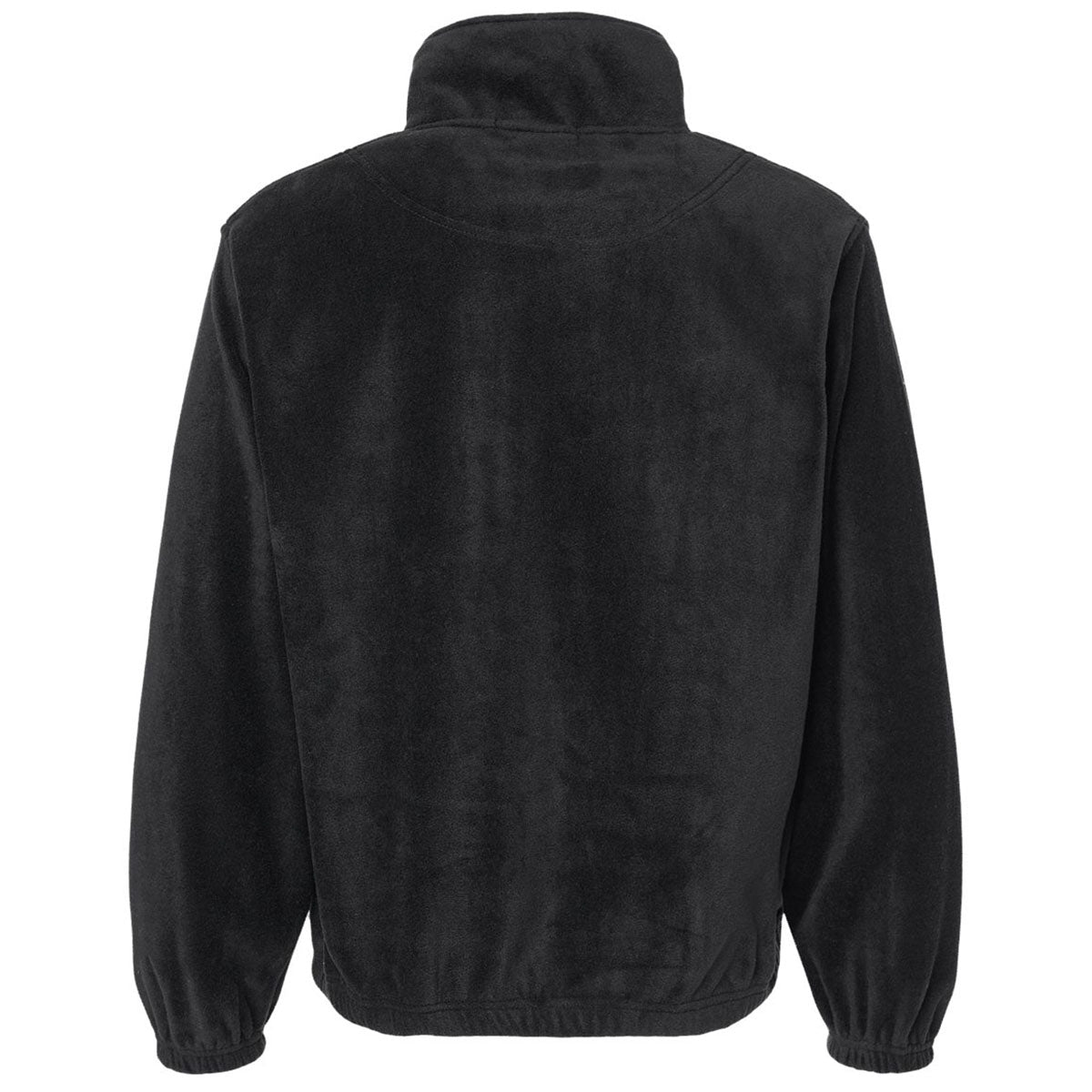 Burnside Men's Stylish Black Polar Fleece Quarter-Zip Pullover - Ideal for Brand Promotion
