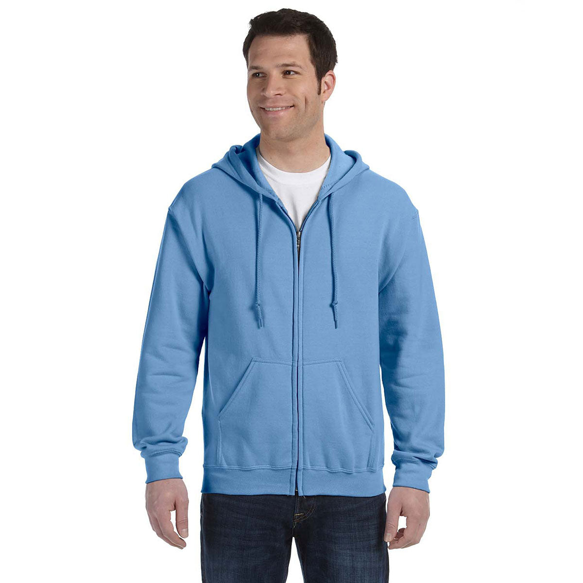 Gildan Unisex Carolina Blue Heavy Blend 50/50 Full Zip Hoodie - The Ultimate Corporate Giveaway