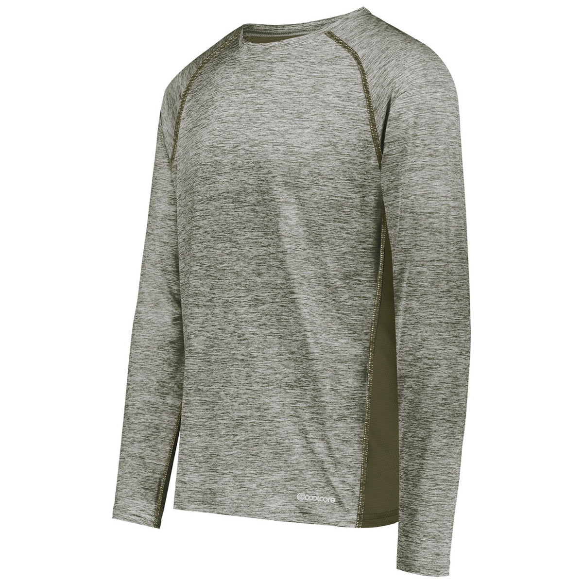Holloway Men's Olive Heather Electrify Coolcore Long Sleeve: The Ultimate Corporate Tee