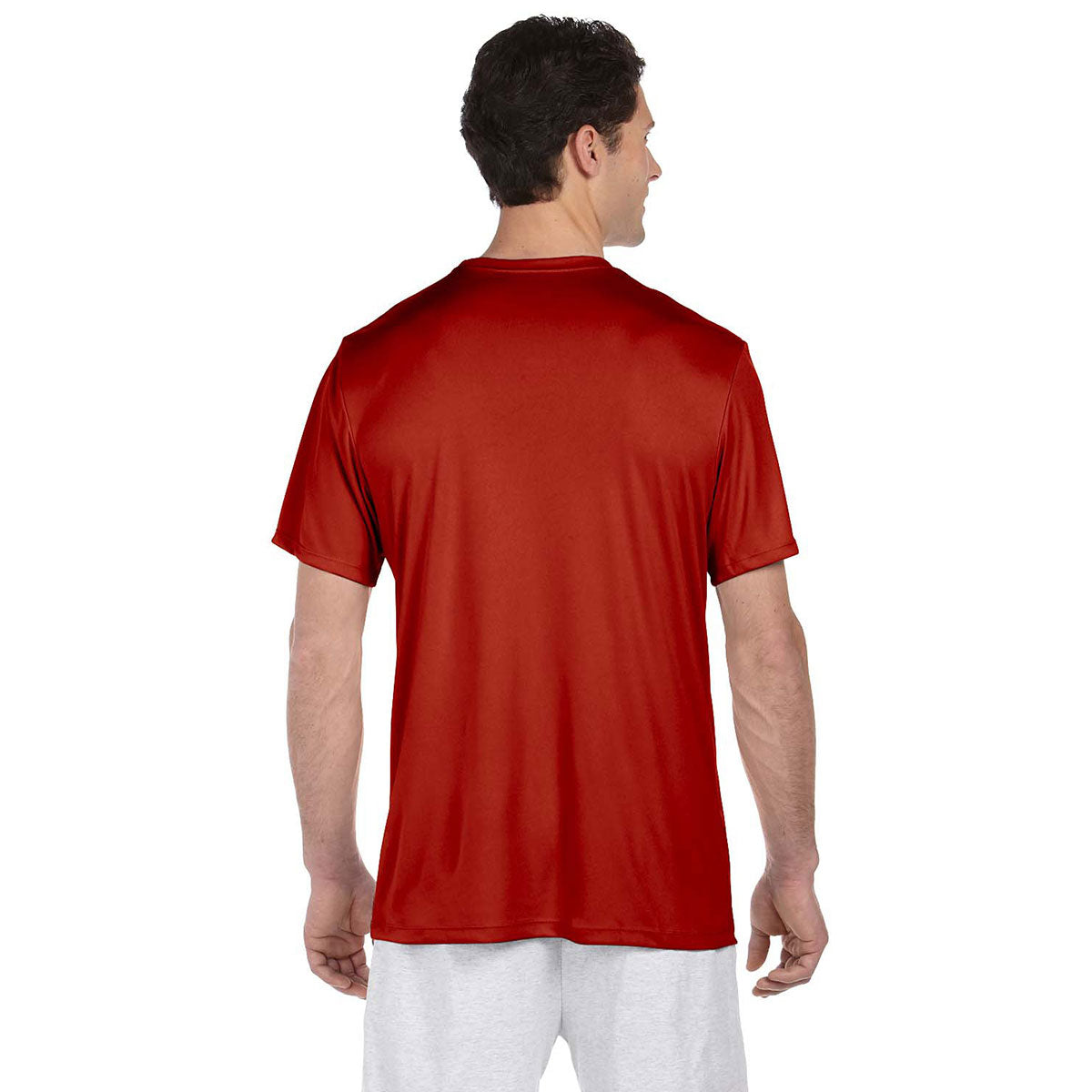 Hanes Men's Stunning Deep Red Cool DRI with FreshIQ T-Shirt