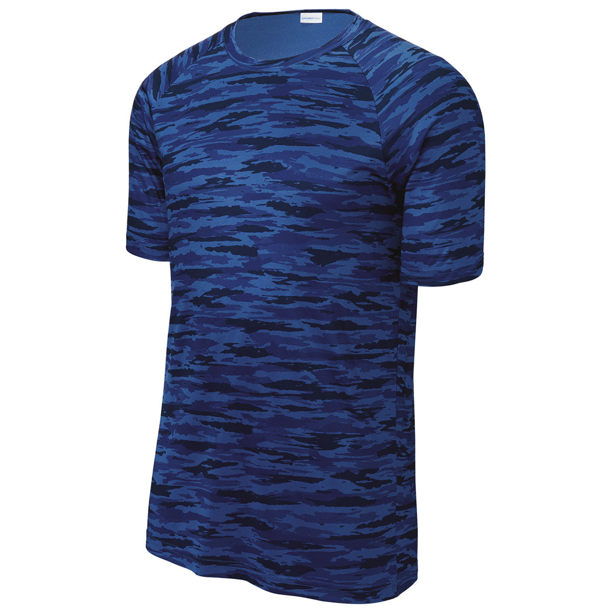 Sport-Tek Men's Stunning True Royal Drift Camo Tee - Must-Have for Athletes!